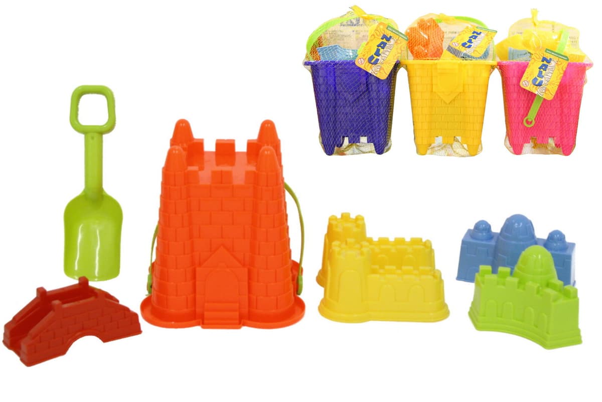 Kandy Toys 7PC BUCKET & SPADE SET