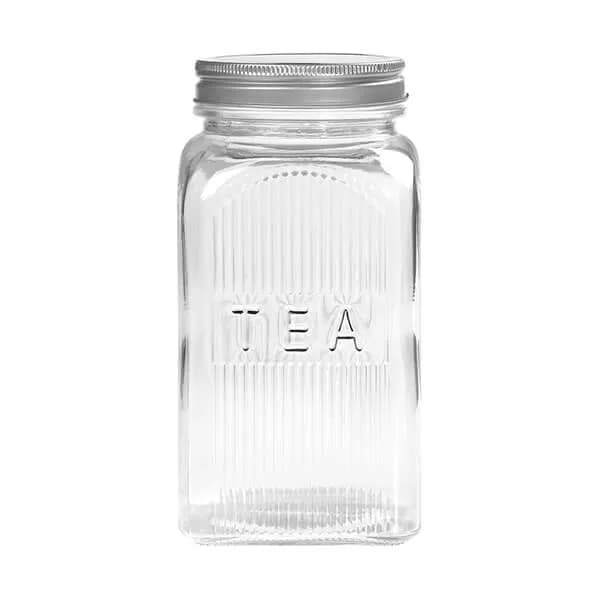 Tala TEA Glass Jar with screw top Lid - 1250ml capacity