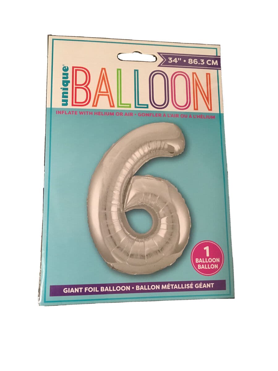Unique Party 34" Giant Foil Balloon - 6