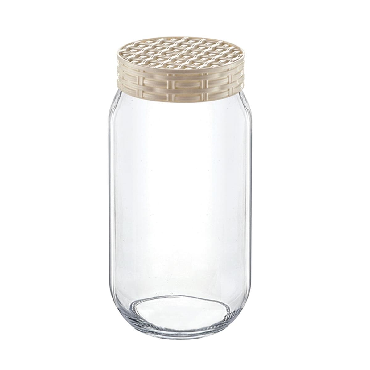 Glass Straw Decorated Jar 1500 cc