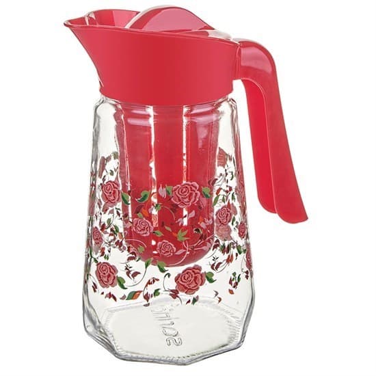 Glass Prism Decorated Detox Jug 1000CC