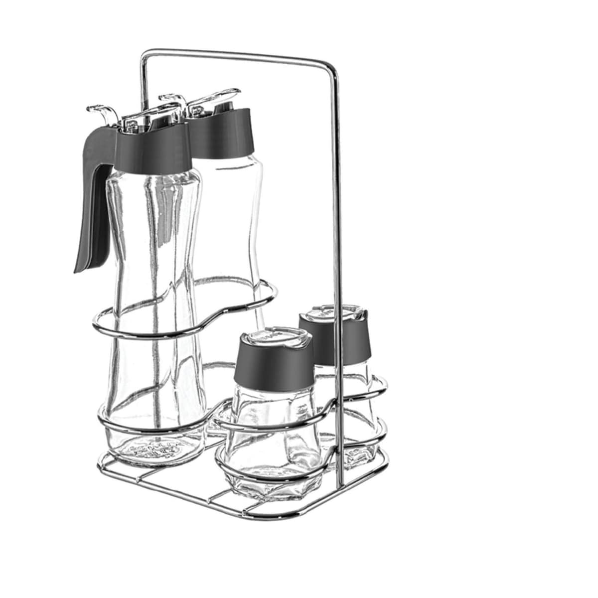 Glass Sari?na Metal Oil Set 2x250 cc 2x100 cc