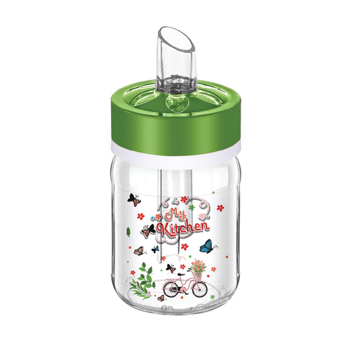 Glass Sarina Decorated Sugar Dispenser 210 cc