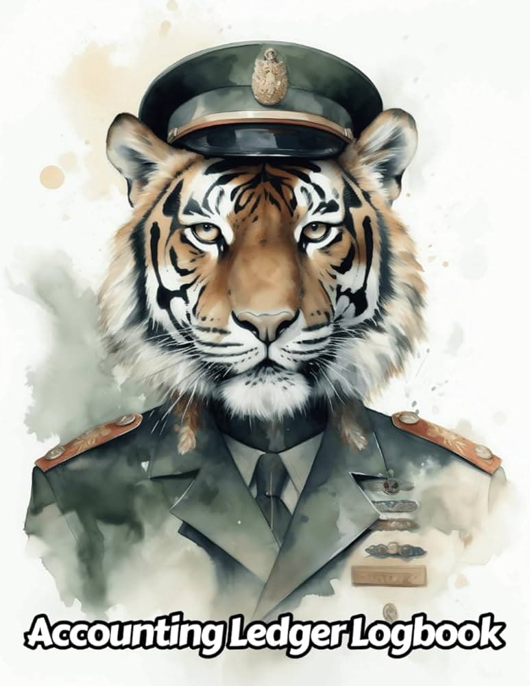 Tiger Book Keeping Ledger Book