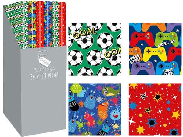 Tallon 3mtr Gift Wrap Boys Design