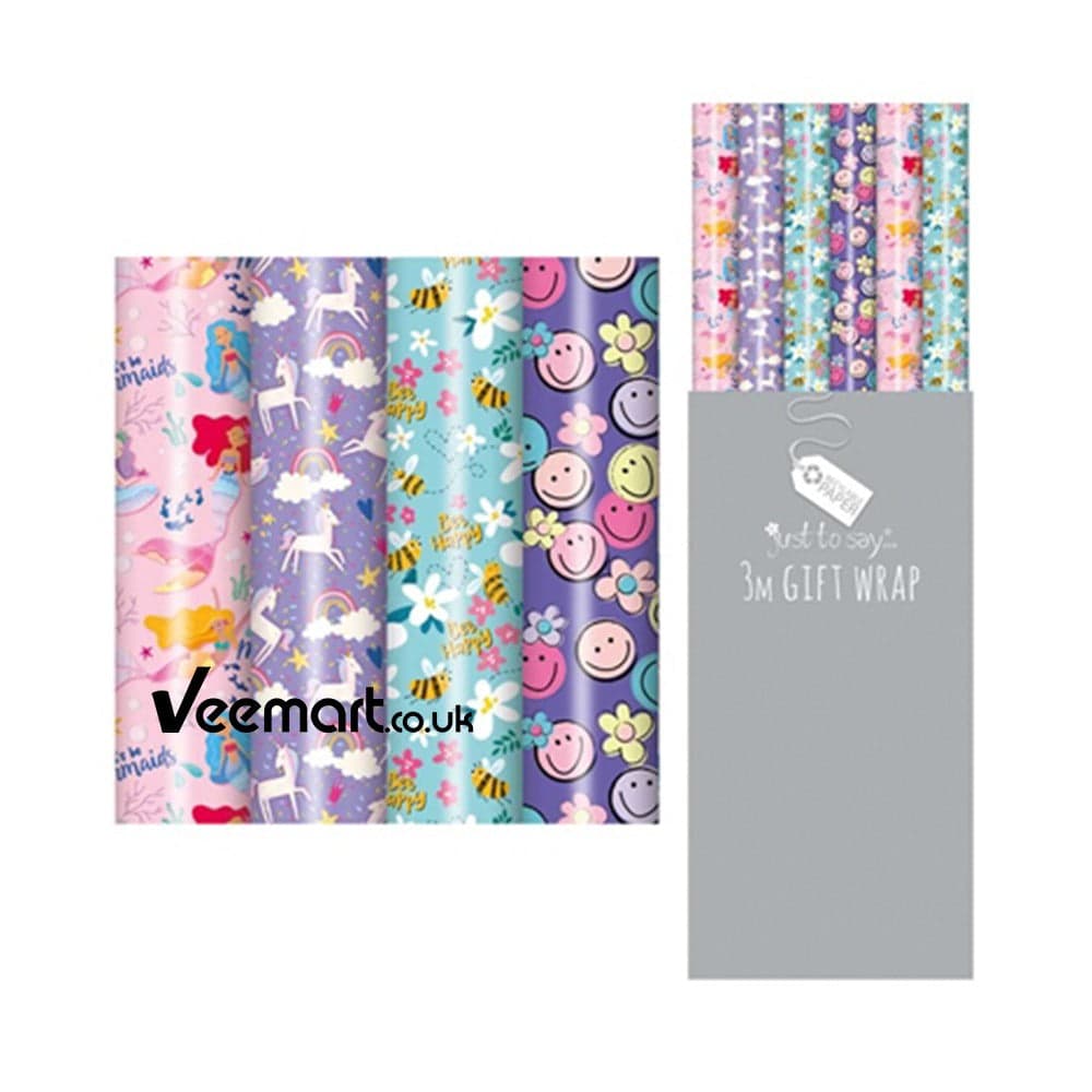 Tallon 3mtr Gift Wrap Girl Design