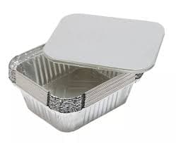 Better Options Aluminum Foil 100PCS 15X12CM Containers with Lid