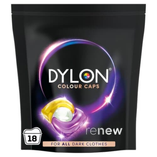 Dylon 18 Wash Dark Laundry Caps 243g