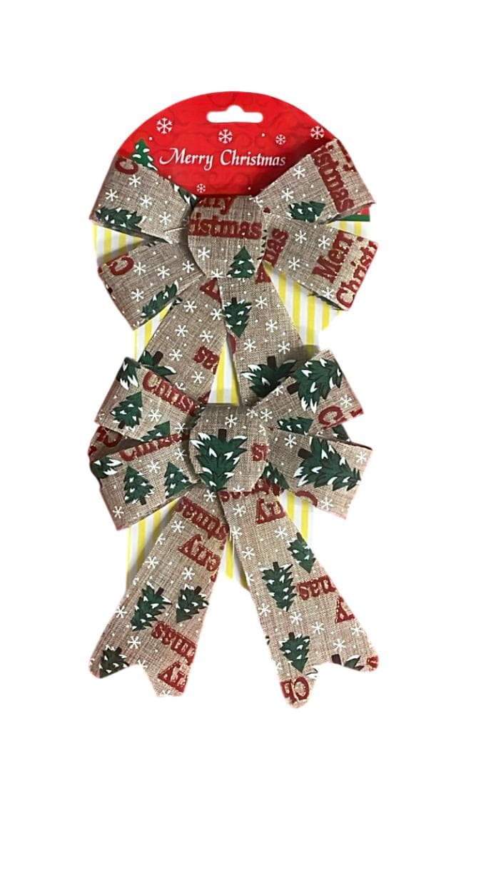 Christmas 17*20cm Bow 2Pc/Set