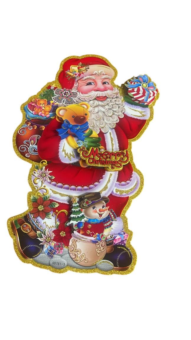 Christmas Santa Window Sticker 40x20cm apx.
