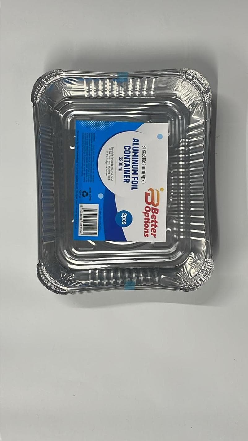 Aluminium Foil Containers ( 2pcs ) 317x261x62mm(apx.) 3200ml