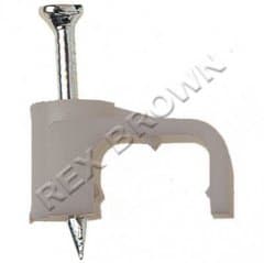 DA Cable Clips Round 5mm White