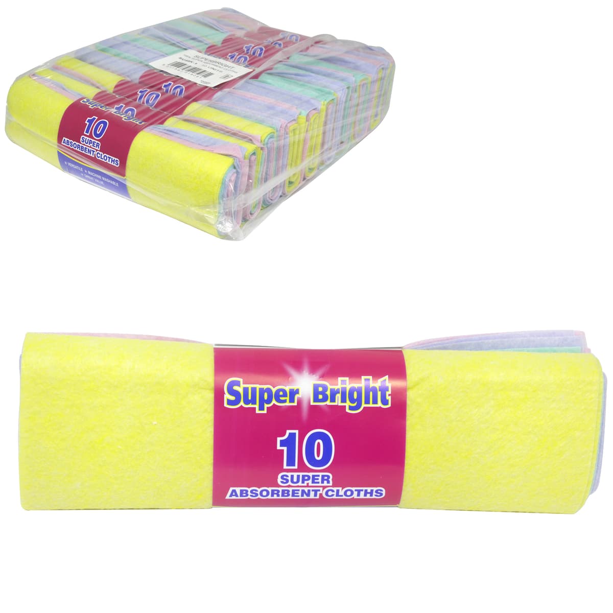 EGL Superbright Absorbent Cloth 10pc X 10