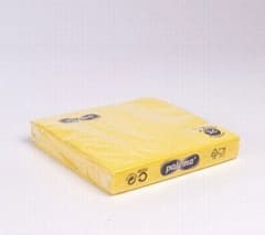 3PLY NAPKINS YELLOW PK20 33CMS X 33CMS CASE 17
