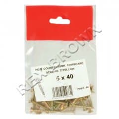 Fastpak Pozi Chipboard C/Sunk Screws 3.0x12mm(0195)