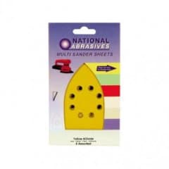 National Abrasives Multi Purpose Sander Pads Y A/O Asst 5pk