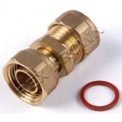 Comp Straight Tap Connectors 15mm X 1/2"