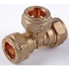 Compression Equal Tee 15mm x 15mm
