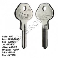 Master Key Blank Pk10 (1092-7000)
