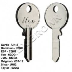 Union Brass Cyl Blank 5 Pin Pk10