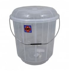 Bucket 7 Ltr with Lid - Clear