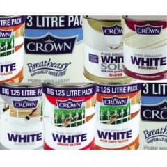 CROWNR QUICK DRY EGGSHELL BRIL WHITE 2.5L