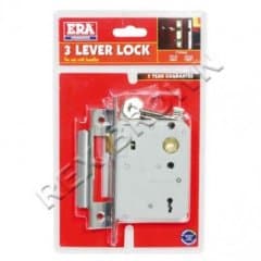 Era 3L Mortice Sashlock 3" Chrome Card