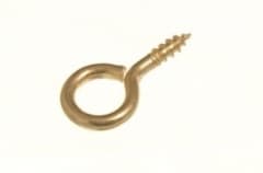 30 x 6 Brassed Screw Eyes - Bulk Pack 100pcs