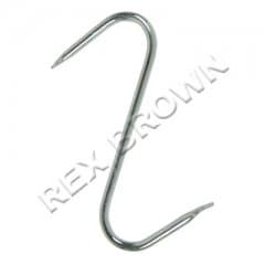 6" Steel 'S' Hook Slim Pointed - Bulk Pack 20pcs