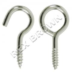 Curtain Wire Hooks & Eyes - Pre Pack 10pcs