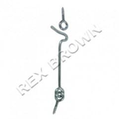 2" Gate Hook Zinc Plated - Pre Pack 1pcs