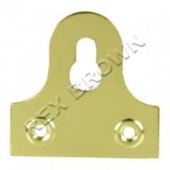 1 1/4" Slotted Mirror Plates, E.B. - Pre Pack 2pcs