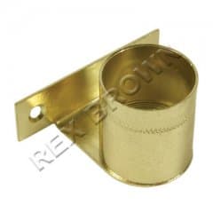 3/4" Chrome Cranked Rail Bracket - Pre Pack 2pcs