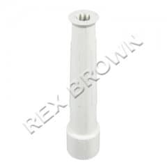 13mm Large White Rubber Tap Swirls - Bulk pack 10pcs