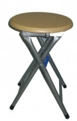 MDF Folding Metal Stool Beech