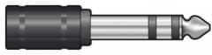 6.3mm Stereo Plug - 3.5mm Stereo Socket 10pcs (757.873)