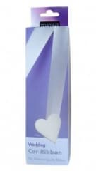 Premium Wedding Car Ribbon White