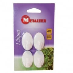 Metaltex 'Lilliput' Self Adhesive Hooks 4pcs.