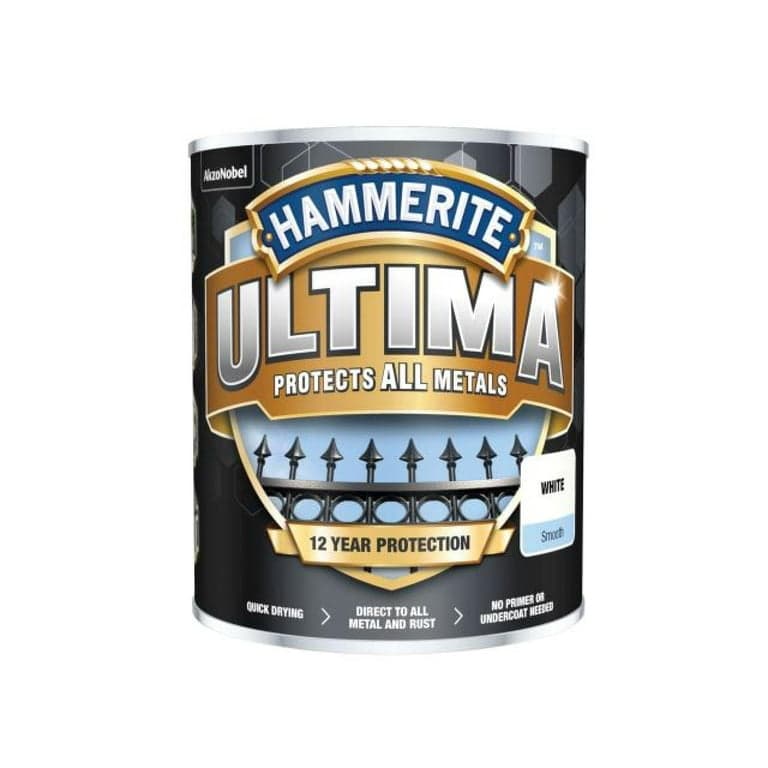 Hammerite Metal Paint Smooth White 750ml