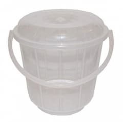 Bucket + Lid 3Ltr. Clear
